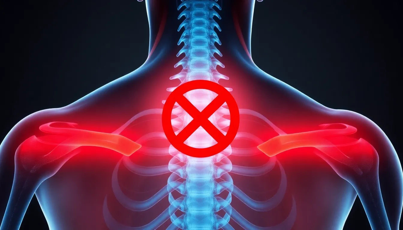 Ondt i højre side af ryggen under skulderblad