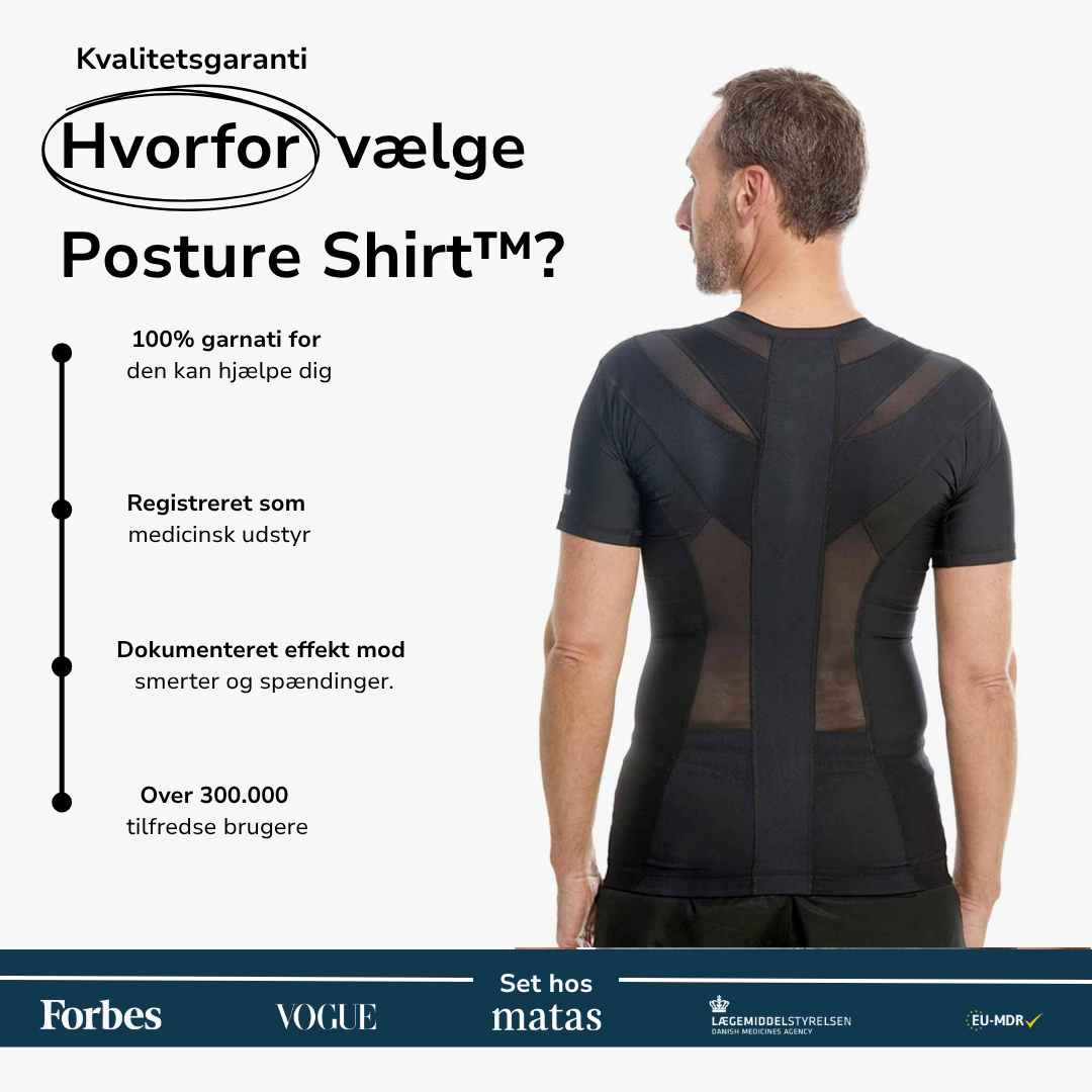 Men's Posture Shirt™ Zipper - Sort