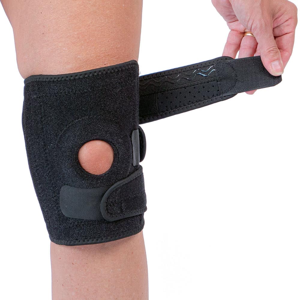 knæbind med integrerede stabiliserende skinner