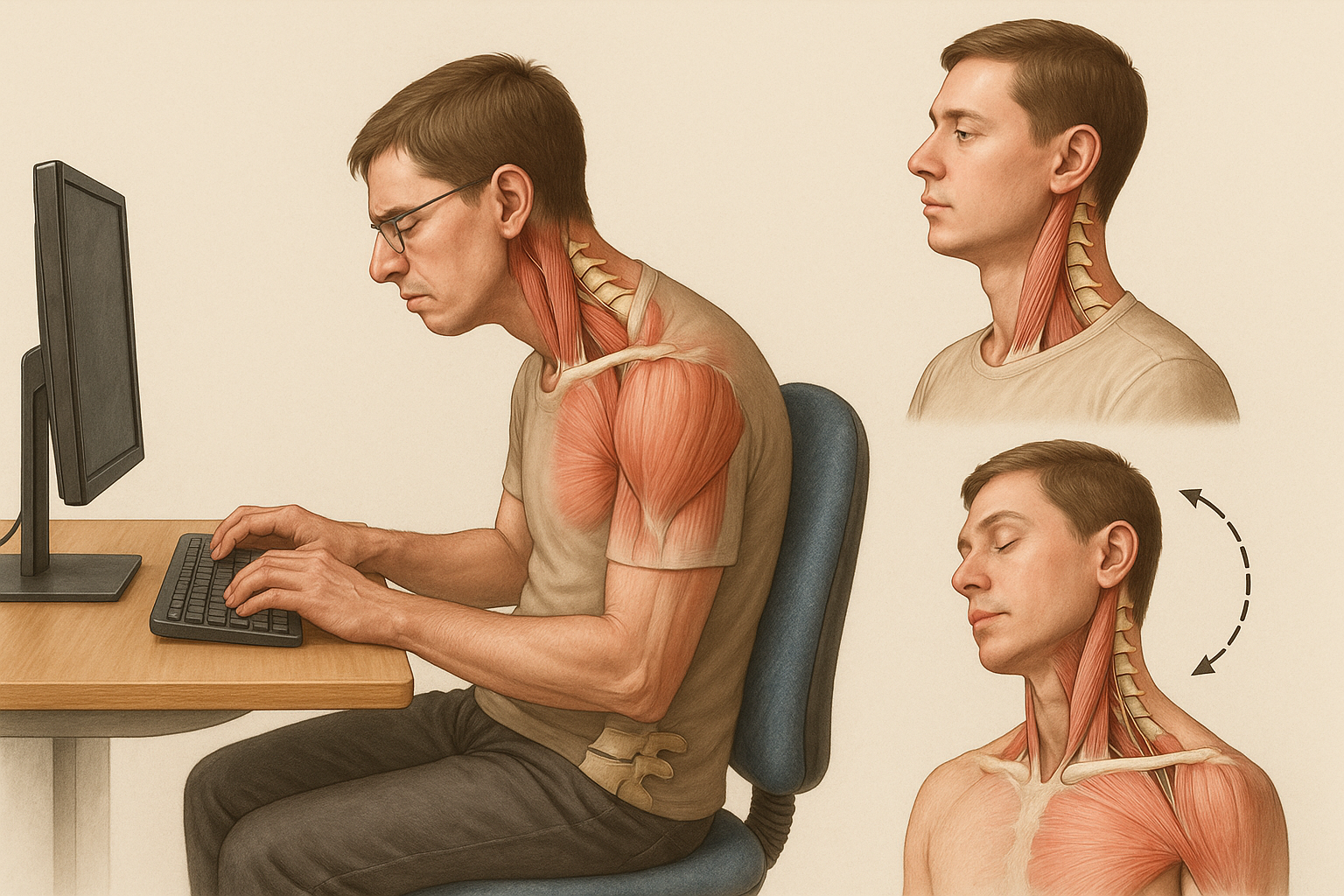 Slip af med nakkesmerter med effektive øvelser derhjemme