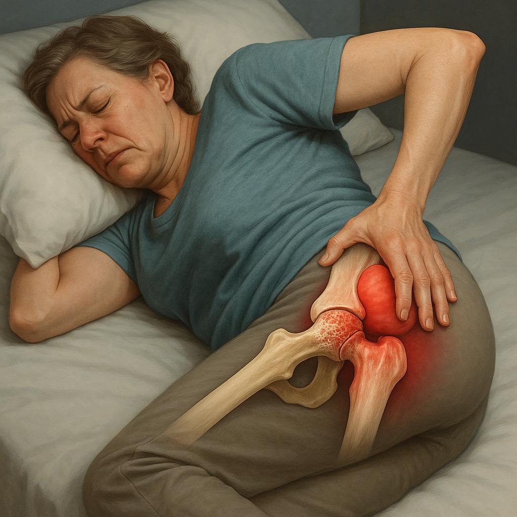 Hoftesmerter om natten: find lindring og sov bedre