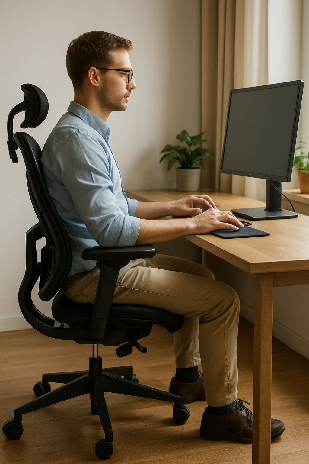 Ergonomisk korrekt siddestilling: find balancen mellem komfort og sundhed