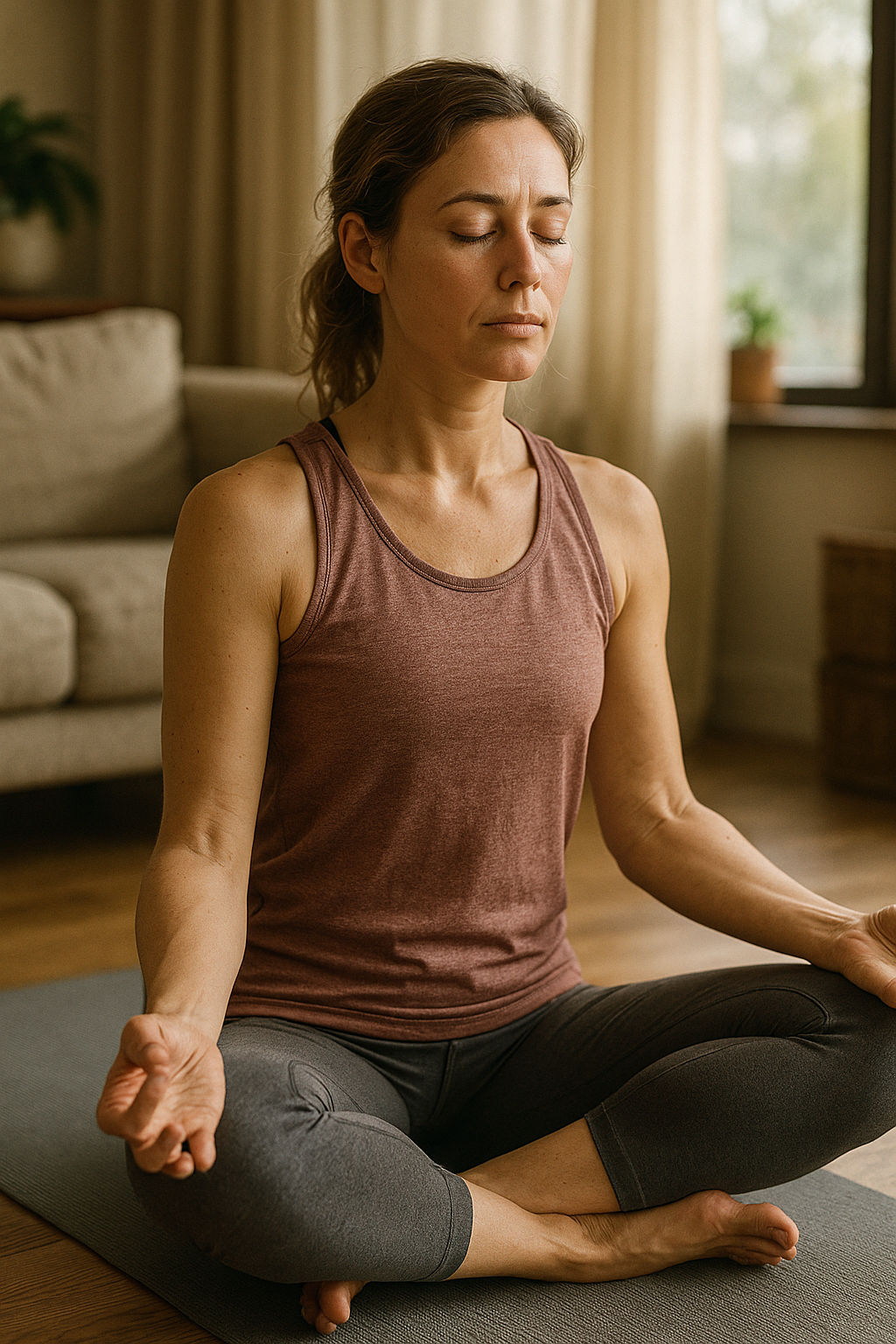 Yoga mod stress der giver ro i krop og hoved