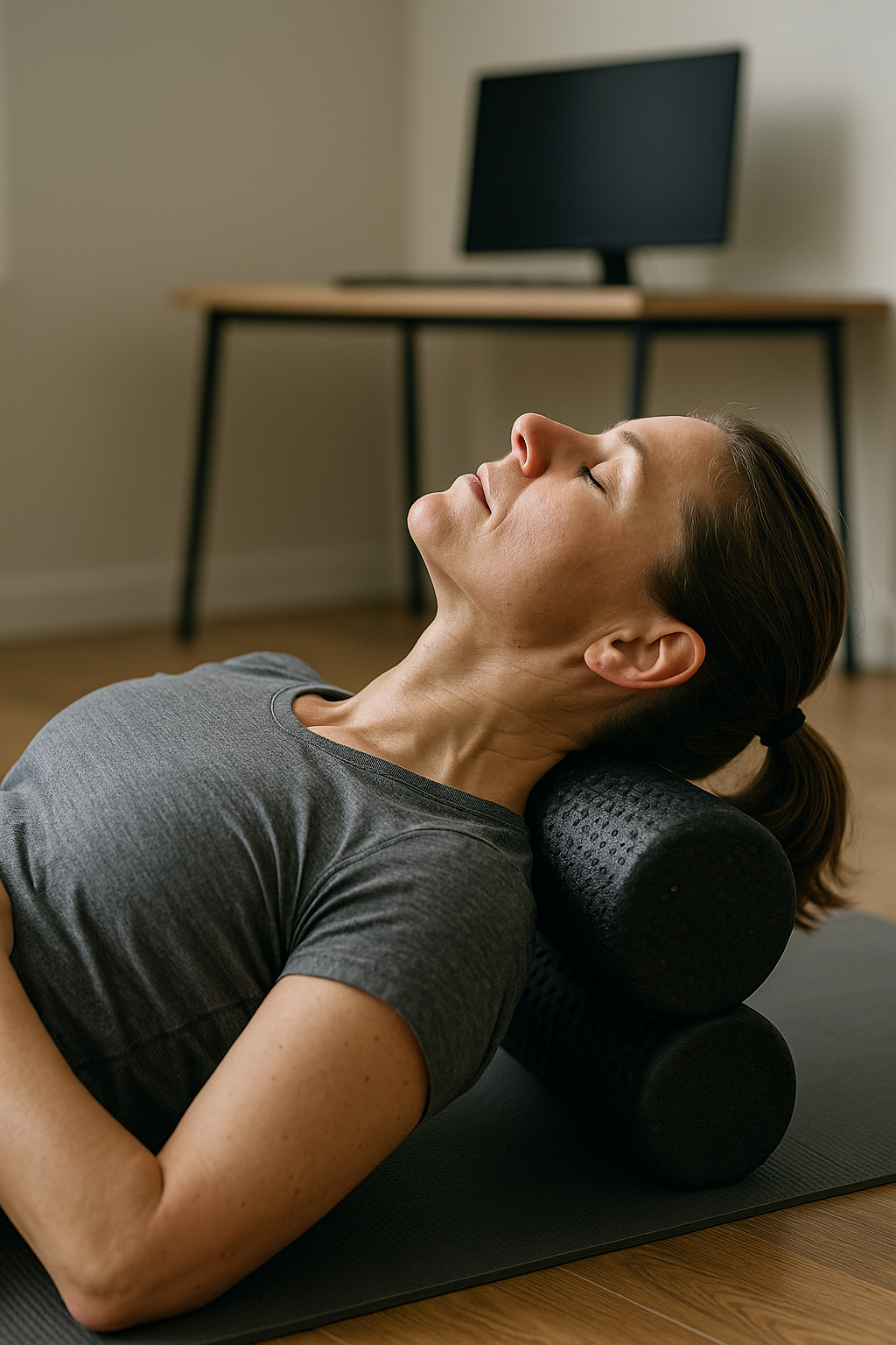 Foam roller øvelser til nakken: slip af med spændinger effektivt