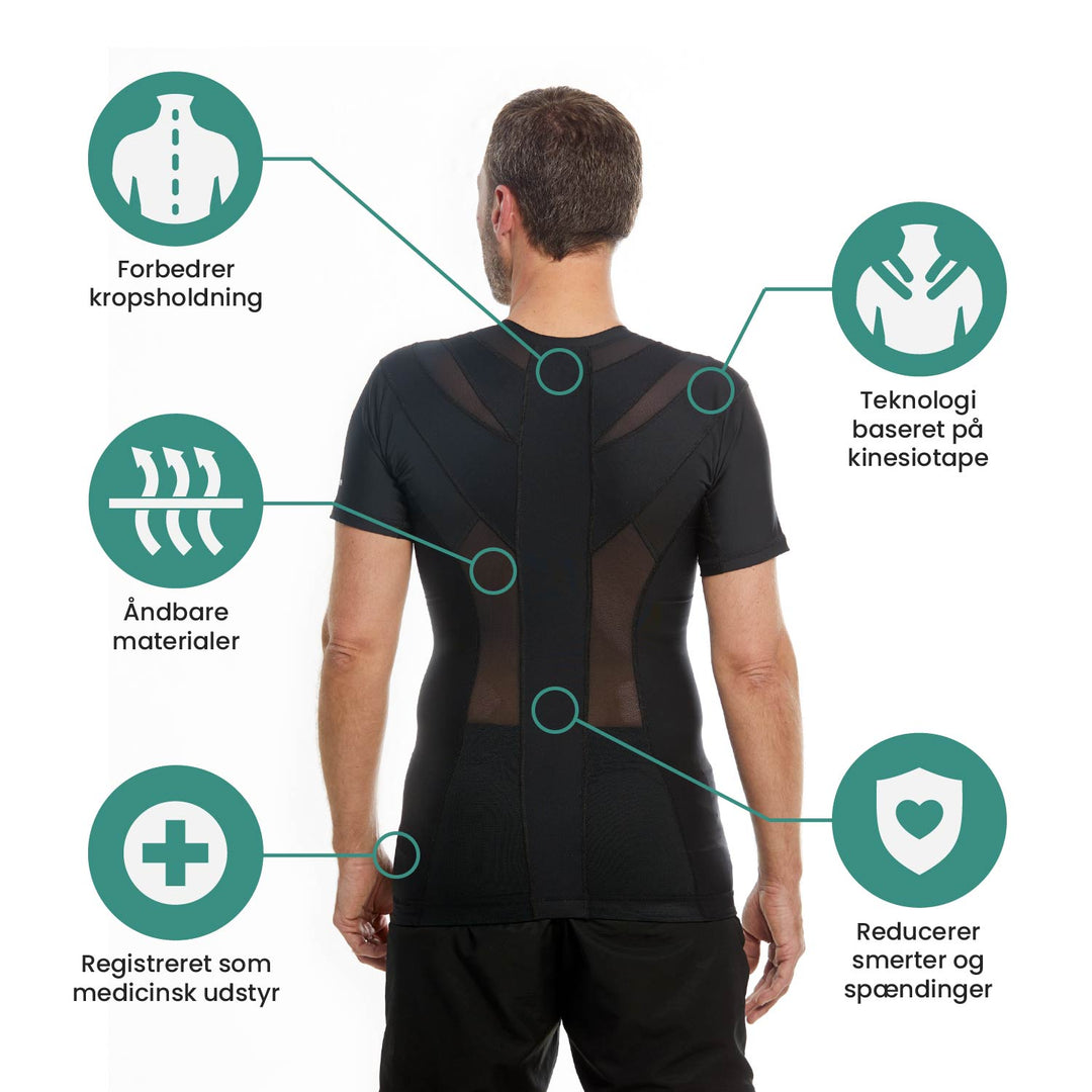 Men's Posture Shirt™ Zipper - Hvid
