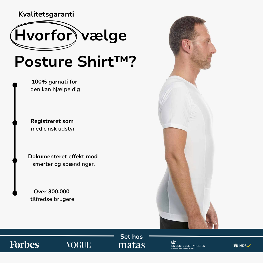 Men's Posture Shirt™ - Hvid (Copy)