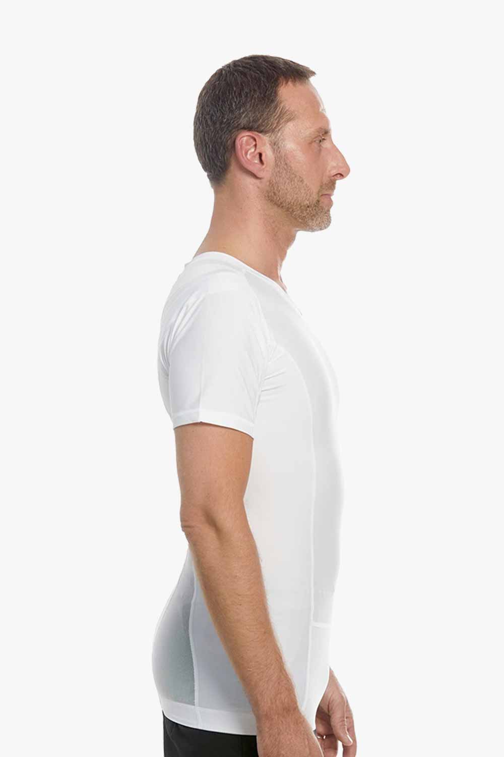 men's posture shirt hvid