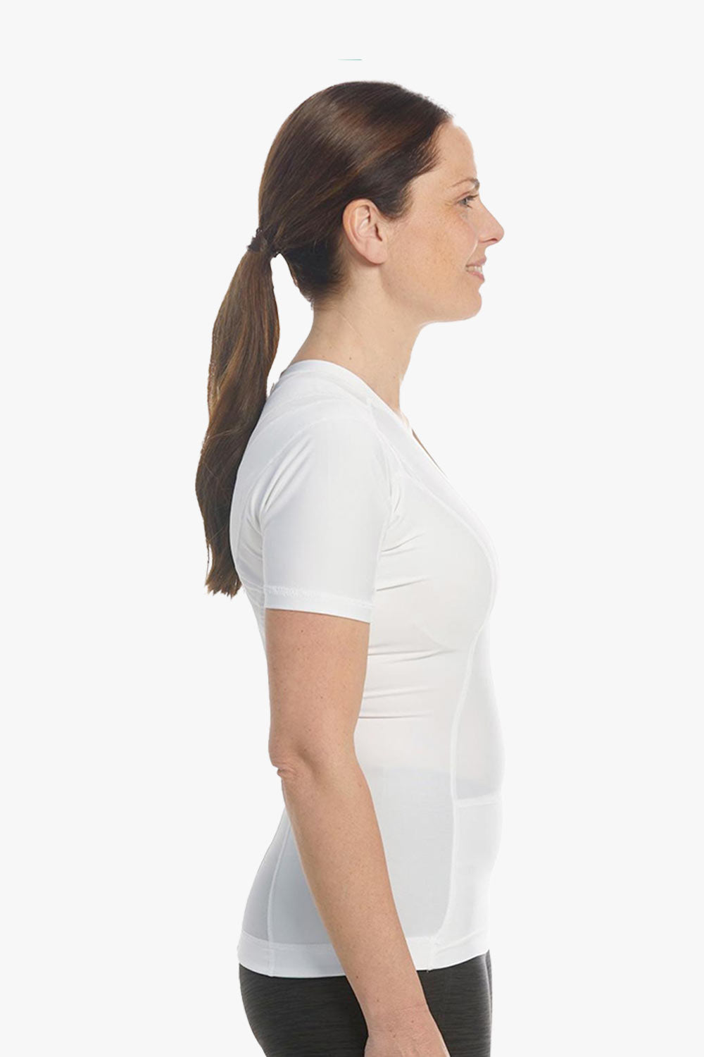womens posture shirt hvid